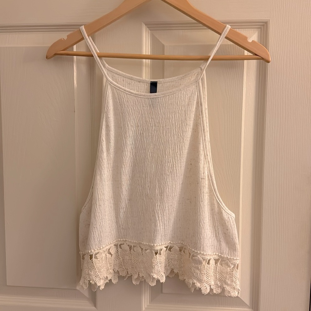 Cute boho embroidery tank top